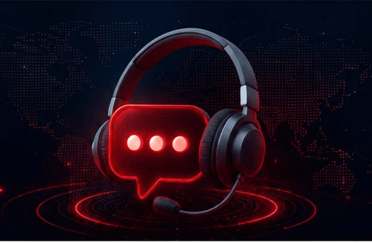 Cyber Rank support team headset